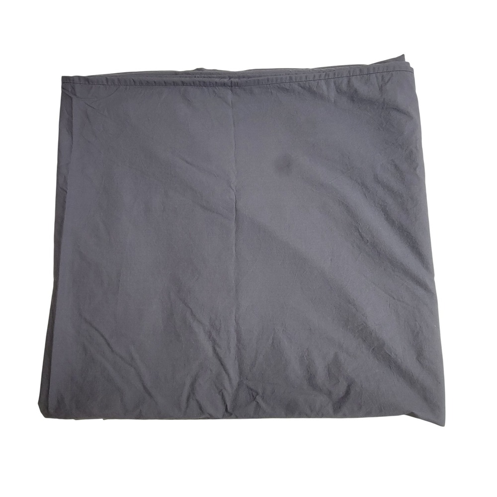 Brooklinen Dark Gray 100% Cotton Full Queen Duvet Cover Button Closure DUV-F17